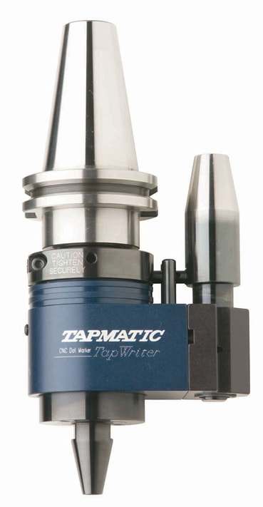 In machine CNC marking tools – Tapmatic TapWriter.