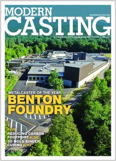 Modern Casting  BENTON FOUNDRY METALCASTER OF THE YEAR 2023